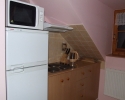 Kuchyňka apartmánu v podkroví | Ubytování Karlova Studánka